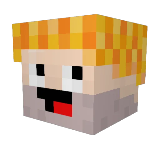 ChEeZzz_U5ss Minecraft avatar head, 3D render