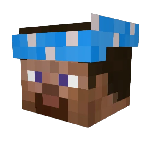 ChEesEys Minecraft avatar head, 3D render