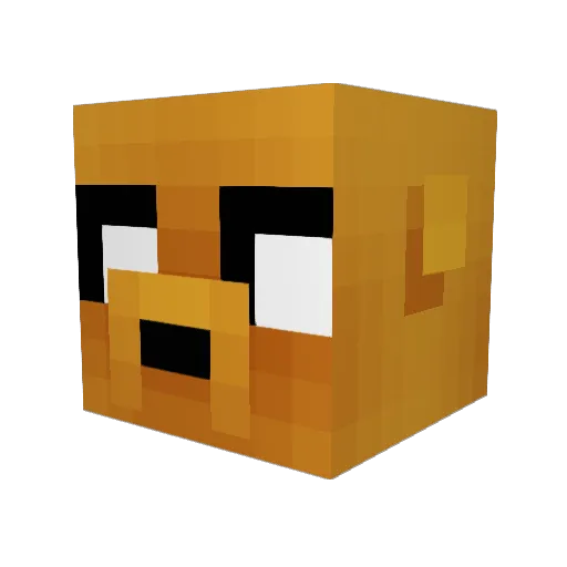 ChGab Minecraft avatar head, 3D render