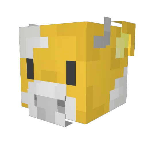 ChHappy_Mew Minecraft avatar head, 3D render