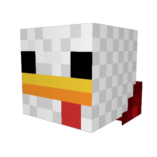 ChIcKeNs_81 Minecraft avatar head, 3D render