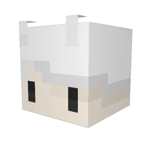 ChNiMa Minecraft avatar head, 3D render