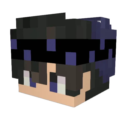 ChWyahIQ Minecraft avatar head, 3D render