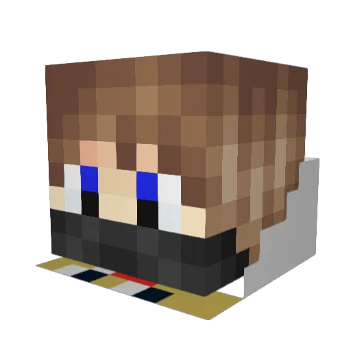 Ch_giro Minecraft avatar head, 3D render