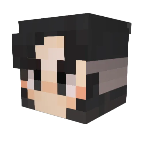 Cha0zzxz Minecraft avatar head, 3D render