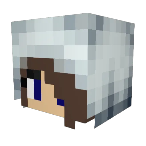 Cha76 Minecraft avatar head, 3D render