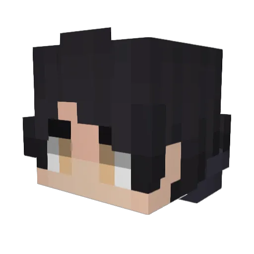 ChaBlades Minecraft avatar head, 3D render