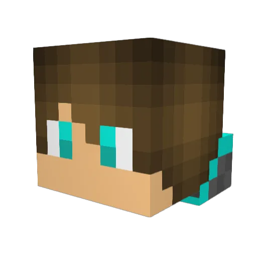 ChaBoiCrosby Minecraft avatar head, 3D render