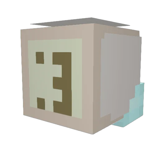 ChaChaMan_589 Minecraft avatar head, 3D render