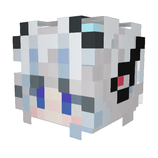 ChaChazi8734 Minecraft avatar head, 3D render