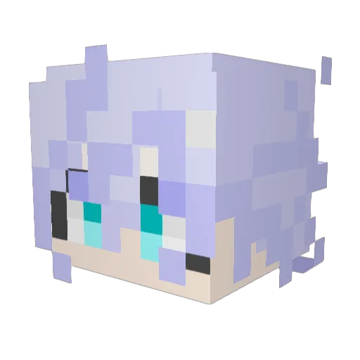 ChaChee15 Minecraft avatar head, 3D render