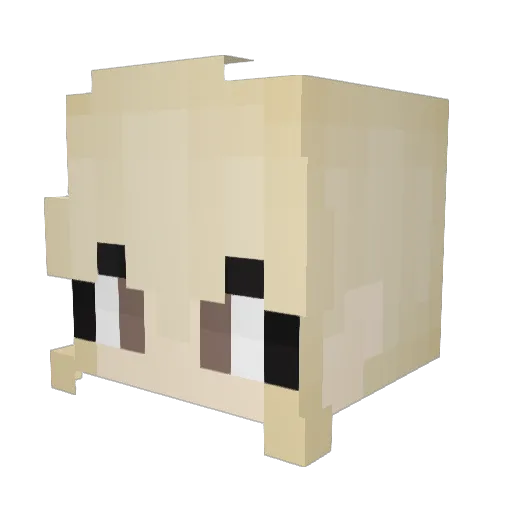 ChaHaeHin Minecraft avatar head, 3D render