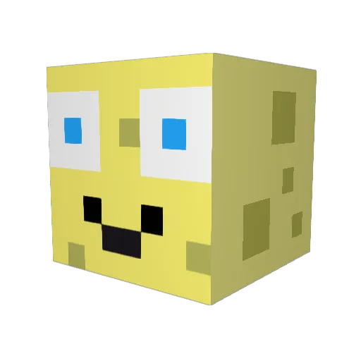 ChaLeeStart Minecraft avatar head, 3D render