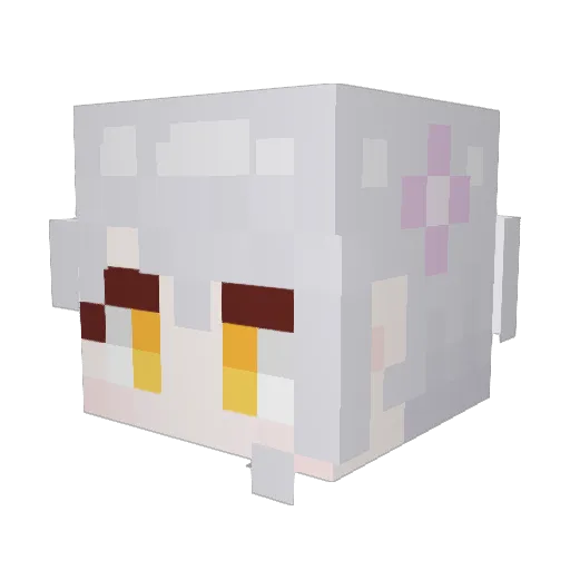 Cha_Yang0124 Minecraft avatar head, 3D render