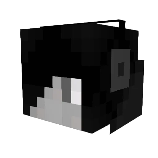 Chaaa Minecraft avatar head, 3D render