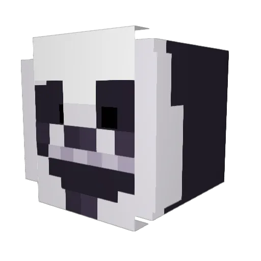 Chaaaaa1256 Minecraft avatar head, 3D render