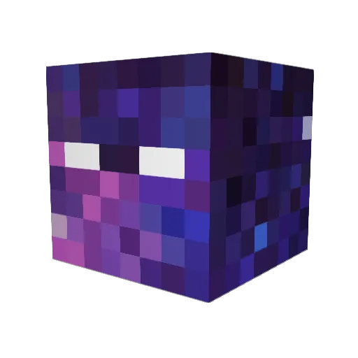 Chaaas Minecraft avatar head, 3D render