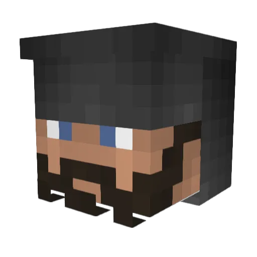 Chaacra402 Minecraft avatar head, 3D render