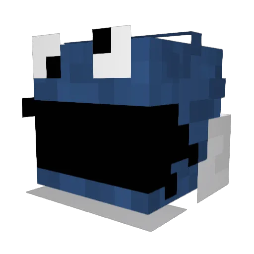 Chaas Minecraft avatar head, 3D render