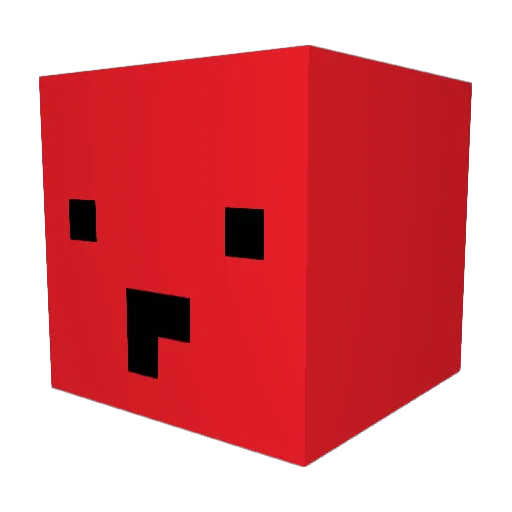 Chabdi Minecraft avatar head, 3D render