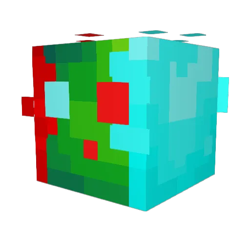 Chabeli_1 Minecraft avatar head, 3D render