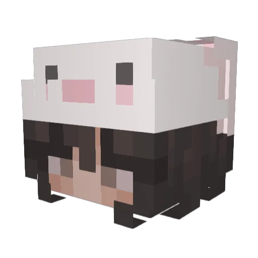 Chabliy Minecraft avatar head, 3D render