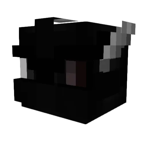 Chabuhh Minecraft avatar head, 3D render