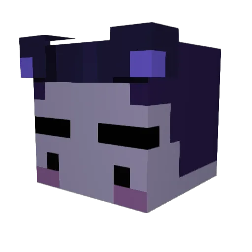 Chabury Minecraft avatar head, 3D render