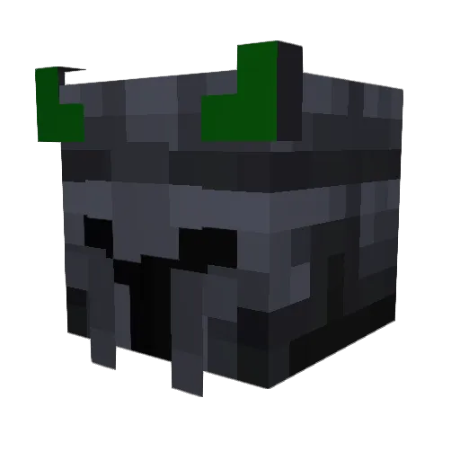 Chachasmoofy Minecraft avatar head, 3D render