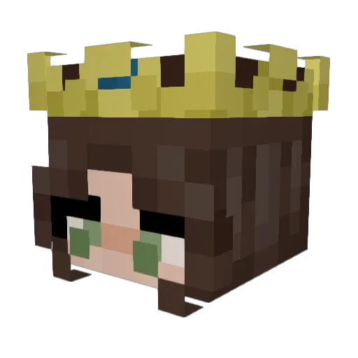 Chachav005 Minecraft avatar head, 3D render