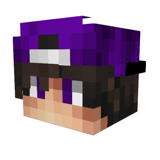 ChachiLokuras Minecraft avatar head, 3D render