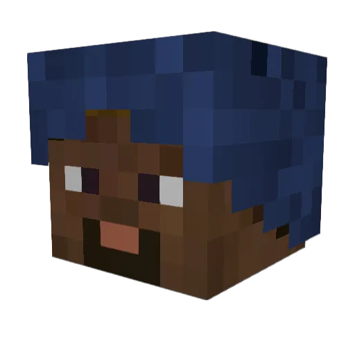 ChadChadingston Minecraft avatar head, 3D render
