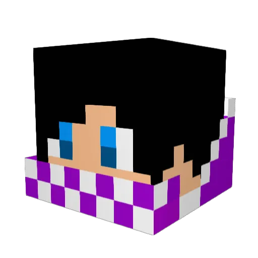 ChadDaBoss Minecraft avatar head, 3D render