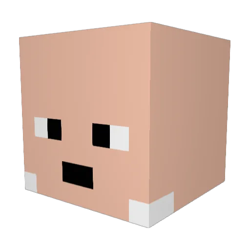 ChadEwing Minecraft avatar head, 3D render