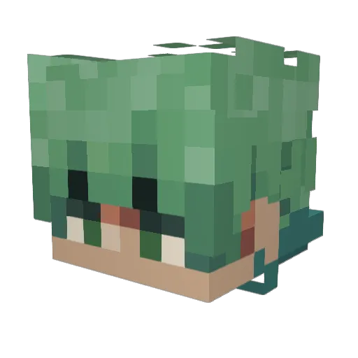 ChadPines Minecraft avatar head, 3D render