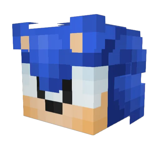 ChadThunder Minecraft avatar head, 3D render