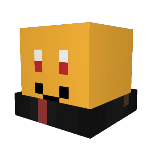 Chad_Monke Minecraft avatar head, 3D render