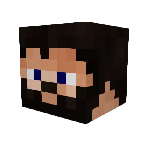 Chad_WomanBeatr Minecraft avatar head, 3D render