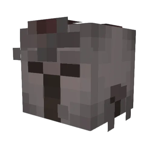 ChaddderZz Minecraft avatar head, 3D render