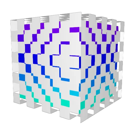 Chadpai Minecraft avatar head, 3D render
