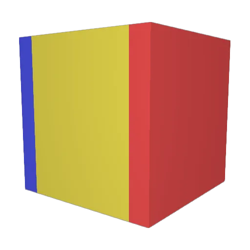 ChadsMen Minecraft avatar head, 3D render