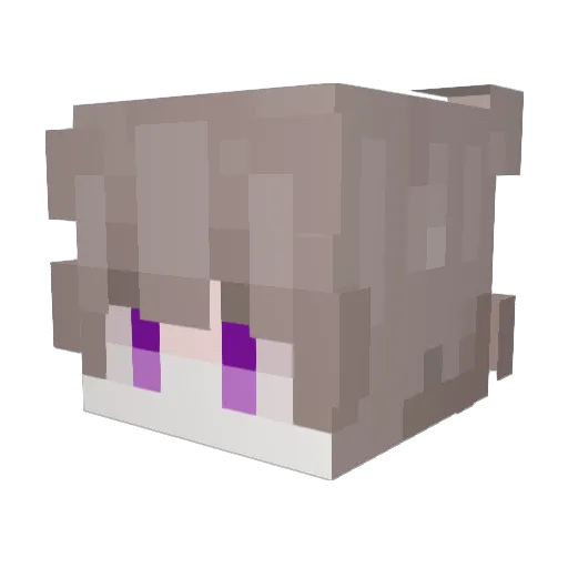 ChaeAutumn Minecraft avatar head, 3D render