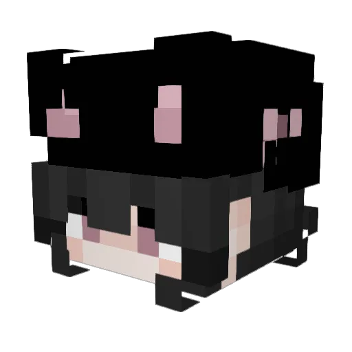 ChaeReu Minecraft avatar head, 3D render