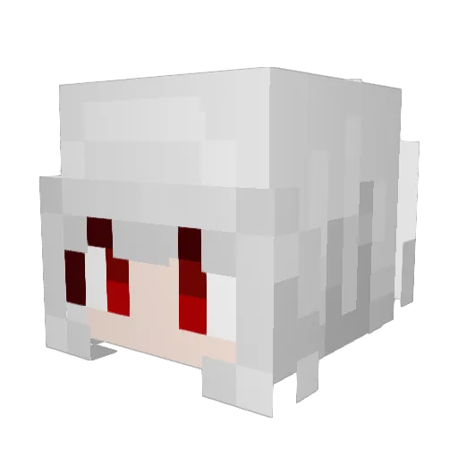 Chaea0724 Minecraft avatar head, 3D render