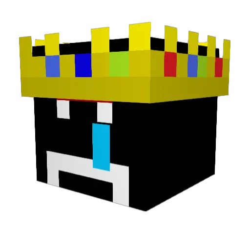 Chaedy_ Minecraft avatar head, 3D render