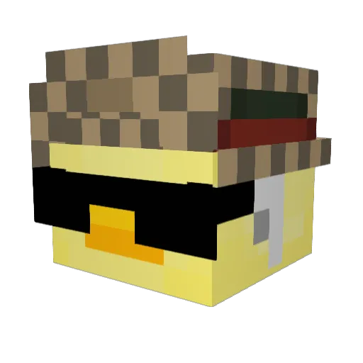 Chaem_ Minecraft avatar head, 3D render