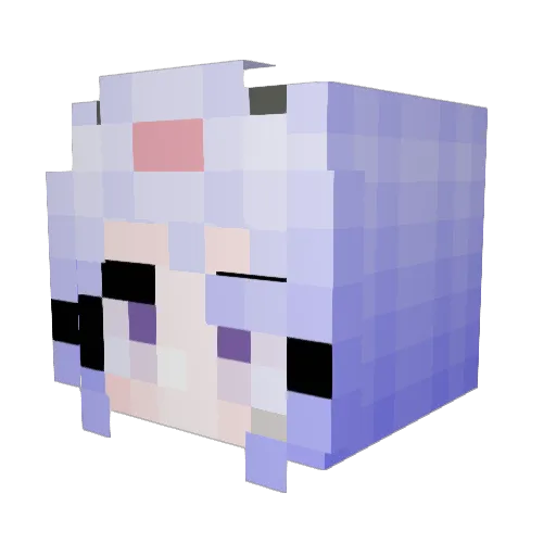 Chaengstar Minecraft avatar head, 3D render
