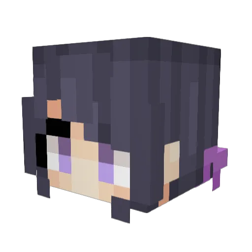 Chaewon10 Minecraft avatar head, 3D render
