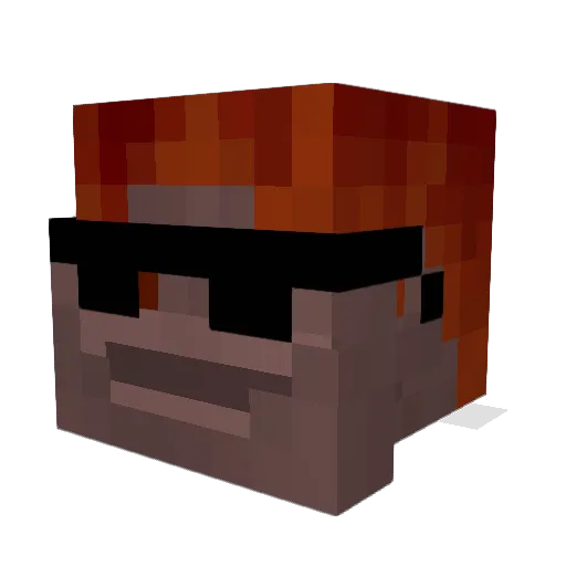 ChafaLego123 Minecraft avatar head, 3D render