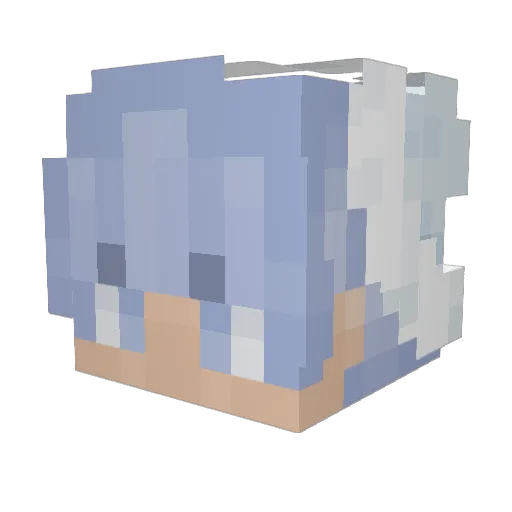 Chafes Minecraft avatar head, 3D render